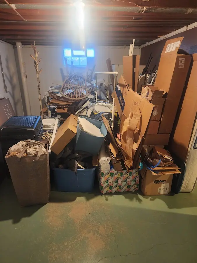 Roll-off dumpster container at job site for Concrete Dumpster Rental in Duncanville